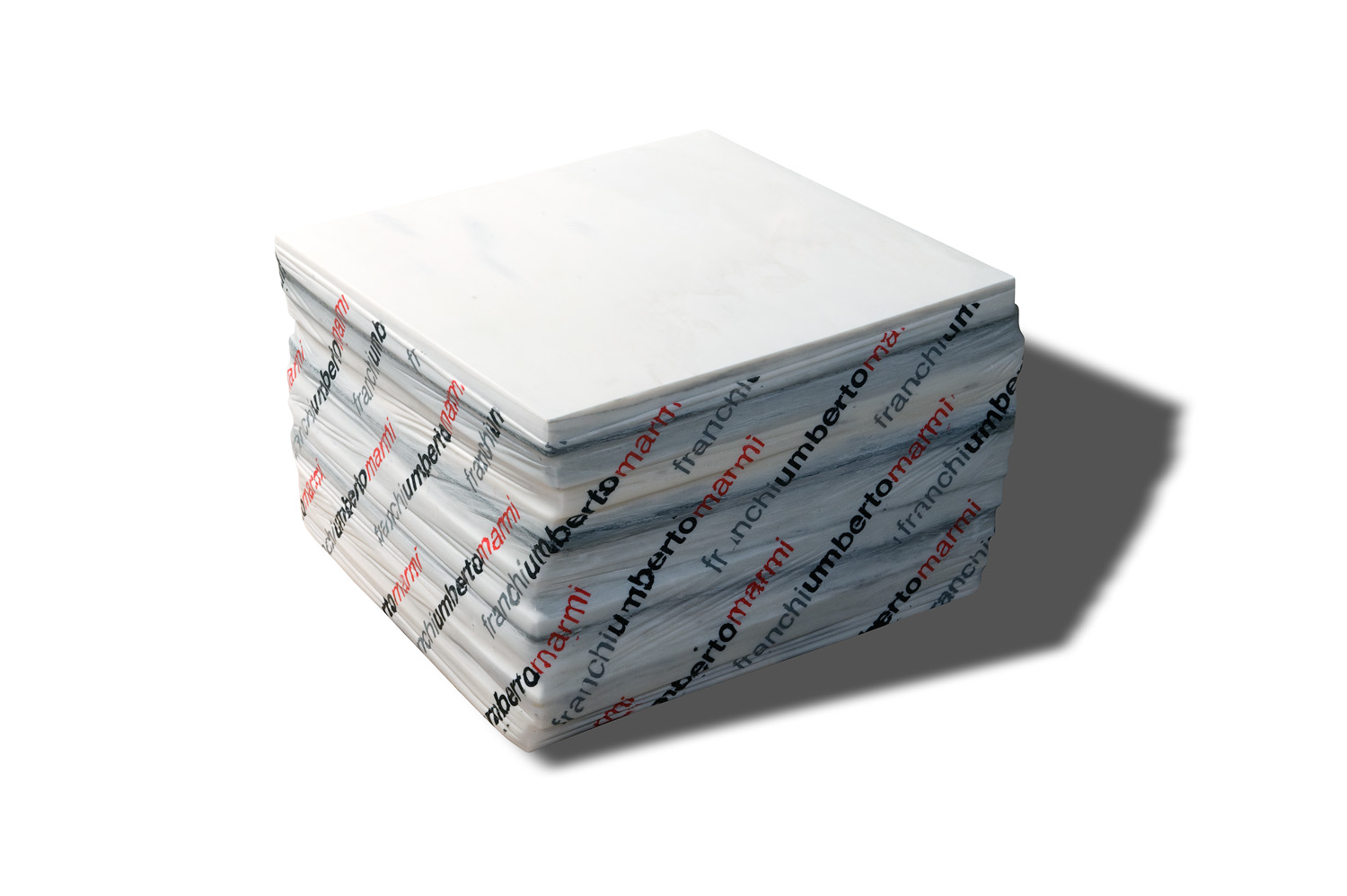 Sealed Marble (2012) marble and acrylics 46x30x46 cm